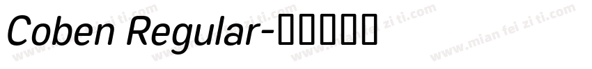 Coben Regular字体转换